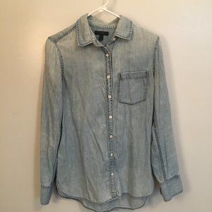 J.Crew Oversized Chambray Button Down